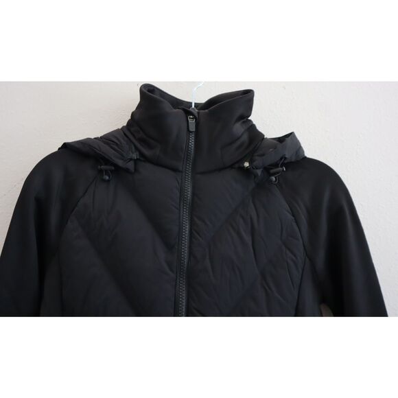 Athleta 982731-00 Women's Sz 2XS Black Inlet Hooded Puffer Jacket - Picture 3 of 16
